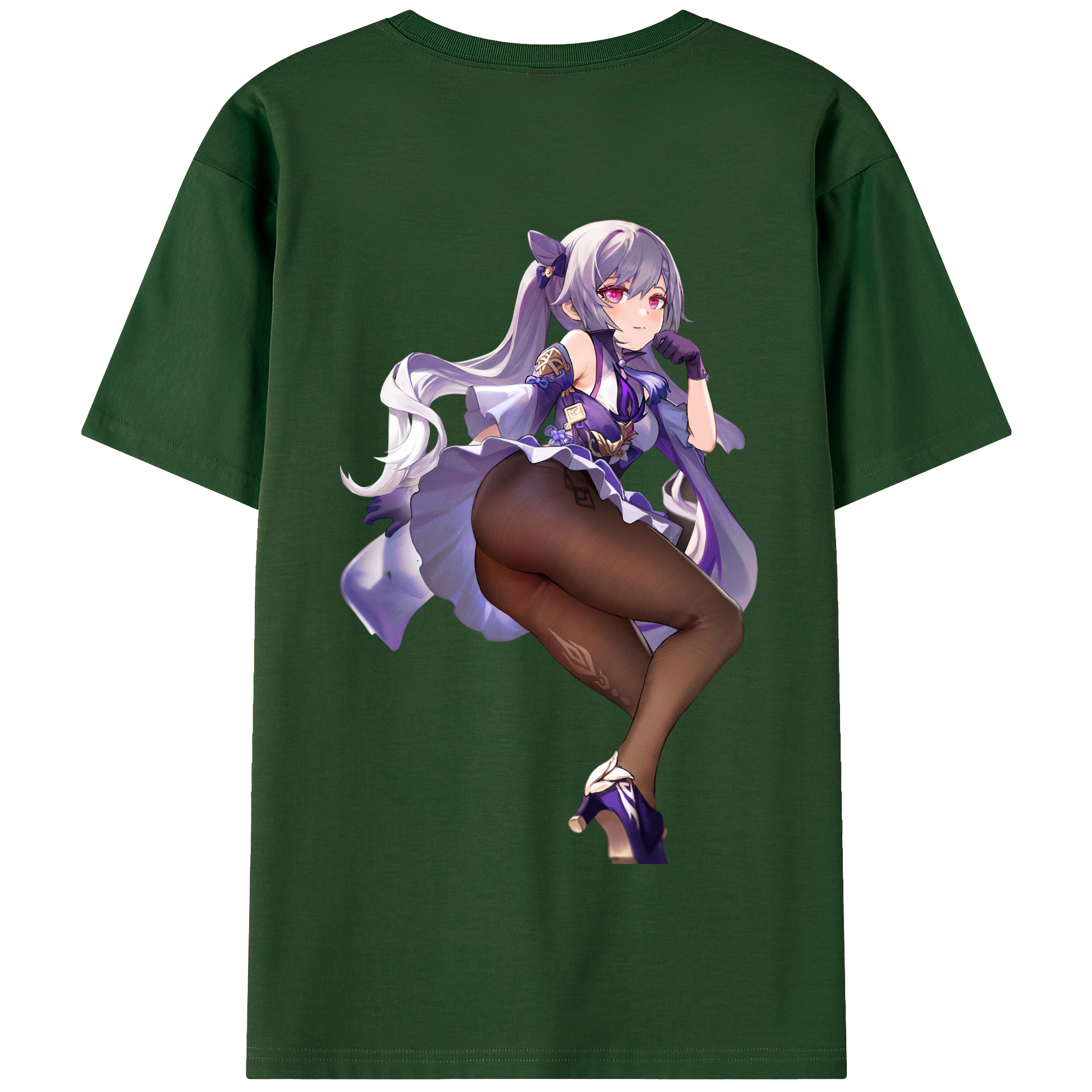 げんし神 刻晴 こくせい genshin Kokusei 綿100％半袖Tシャツ（背面プリント）